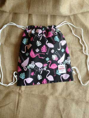 Stringbag I Style Nath Flamingo Black