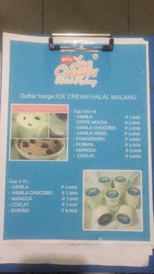 Ice Cream Halal Malang