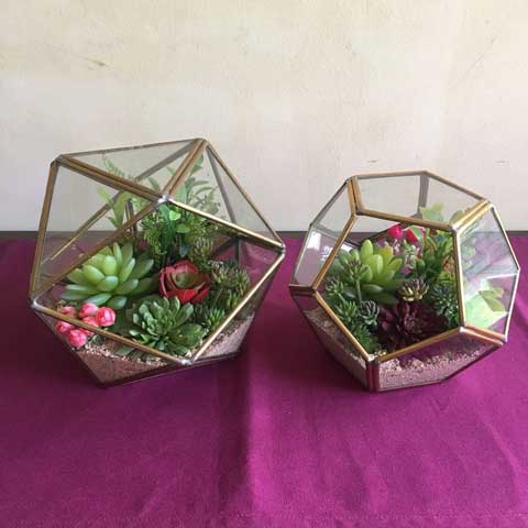 Artificial Cucculent Terrarium