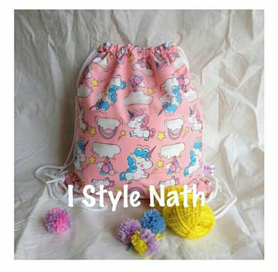 Stringbag I Style Nath Unicorn Pink